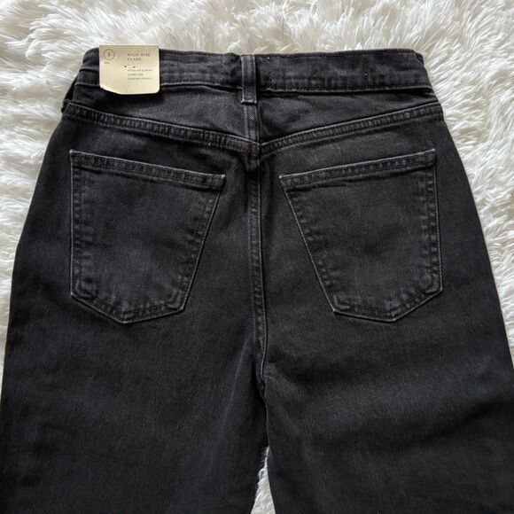 Universal Thread Jeans New High Rise Flare Stretch Black Womens Size 4 - Picture 3 of 10